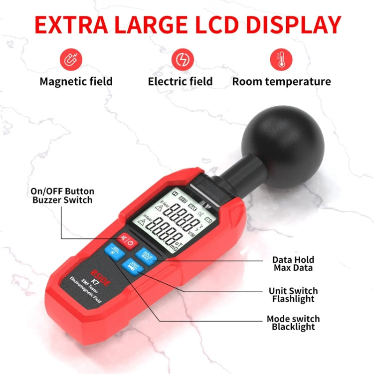 BSIDE K7 Handheld Electromagnetic Radiation Detector Electromagnetic Wave Tester - free shipping - PMC TechLife - Order now!