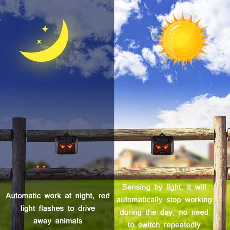 4pcs /Box Solar Animal Repeller Waterproof Animal Deterrent with Red LED Light - Outdoor Insect Repellent by PMC TechLife | Online Shopping South Africa | PMC TechLife | Buy Now Pay Later Mobicred