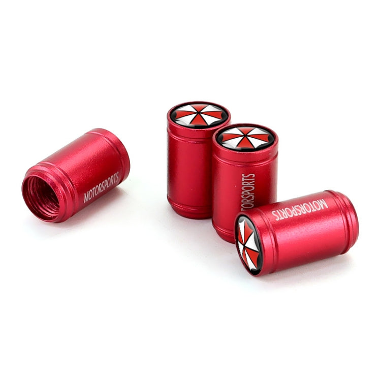 4pcs /Set Umbrella Metal Tire Valve Caps Automobile Universal Modified Valve Covers(Red) - free shipping - PMC TechLife - Order now!