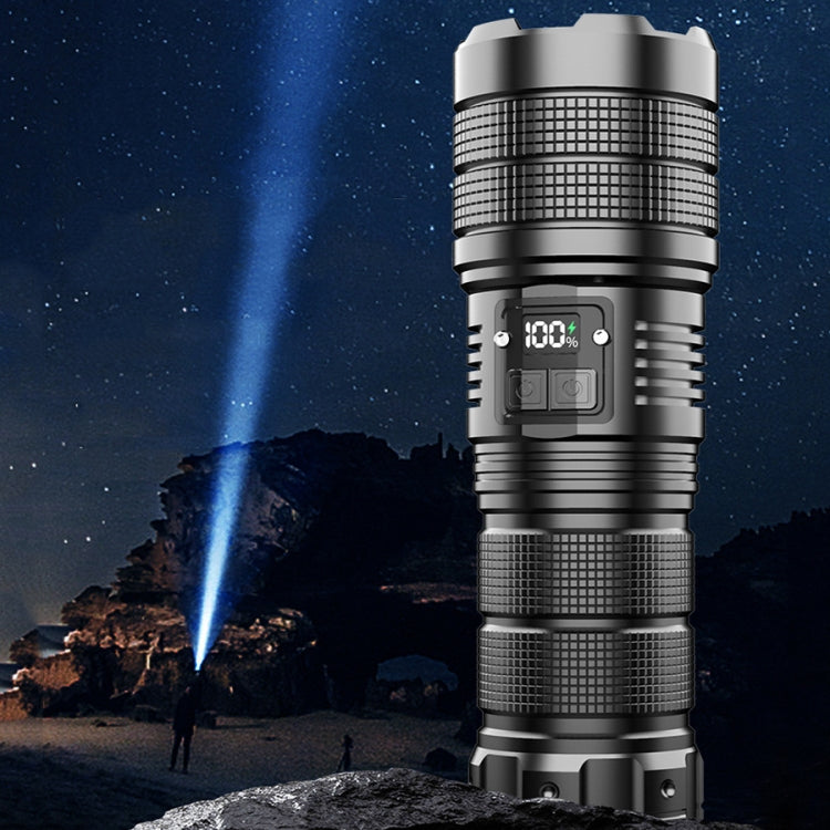 X9 Outdoor White Laser Digital Display Zoom Flashlight Long Range Lighting Flashlight(without Batteries) - free shipping - PMC TechLife - Order now!