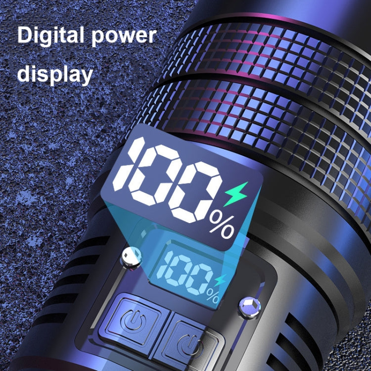X9 Outdoor White Laser Digital Display Zoom Flashlight Long Range Lighting Flashlight(without Batteries) - free shipping - PMC TechLife - Order now!