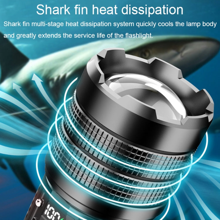 X9 Outdoor White Laser Digital Display Zoom Flashlight Long Range Lighting Flashlight(without Batteries) - free shipping - PMC TechLife - Order now!