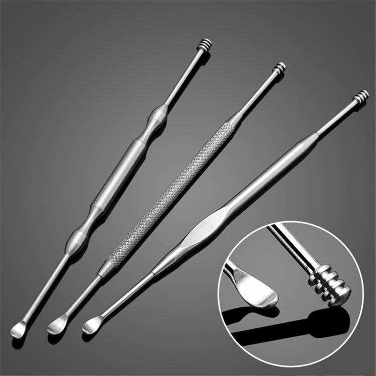 3 PCS Ear Stainless Steel Ear Cleaning Care Tools, Random Delivery - Ear Care Tools by PMC TechLife | Online Shopping South Africa | PMC TechLife
