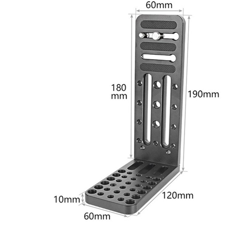 BEXIN L130C L-shaped Vertical Clapper Hydraulic Pan/tilt Tripod Quick Release Plate for DJI RONIN-S Gimbal - L-Bracket by BEXIN | Online Shopping South Africa | PMC Jewellery