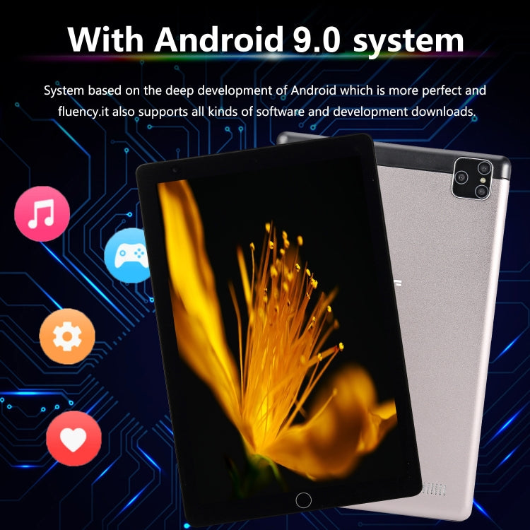 BDF P8 3G Phone Call Tablet PC, 8 inch, 2GB+32GB, Android 9.0, MTK8321 Octa Core Cortex-A7, Support Dual SIM & Bluetooth & WiFi & GPS, EU Plug(Black) - BDF by BDF | Online Shopping South Africa | PMC Jewellery | Buy Now Pay Later Mobicred