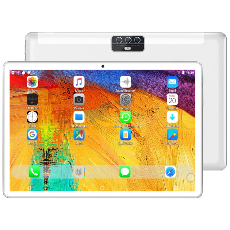 BDF H1 3G Phone Call Tablet PC, 10.1 inch, 2GB+32GB, Android 9.0, MTK8321 Octa Core Cortex-A7, Support Dual SIM & Bluetooth & WiFi & GPS, EU Plug(White) - BDF by BDF | Online Shopping South Africa | PMC Jewellery