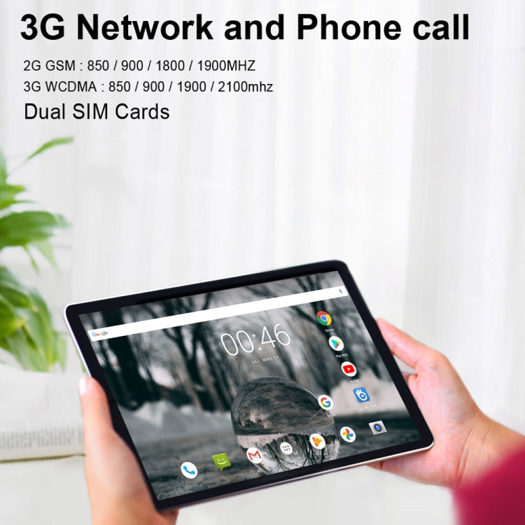 BDF H1 3G Phone Call Tablet PC, 10.1 inch, 2GB+32GB, Android 9.0, MTK8321 Octa Core Cortex-A7, Support Dual SIM & Bluetooth & WiFi & GPS, EU Plug(Blue) - BDF by BDF | Online Shopping South Africa | PMC Jewellery