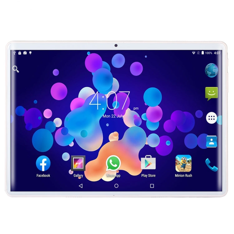 BDF K107 3G Phone Call Tablet PC, 10 inch, 2GB+32GB, Android 9.0, MTK8321 Octa Core, Support Dual SIM & Bluetooth & WiFi & GPS, EU Plug(Gold) - BDF by BDF | Online Shopping South Africa | PMC Jewellery