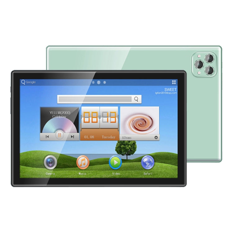 BDF P50 4G LTE Tablet PC, 10.1 inch, 8GB+128GB, Android 12.0 MTK6762 Octa Core, Support Dual SIM & Bluetooth & WiFi, EU Plug(Green) - free shipping - PMC TechLife - Order now!