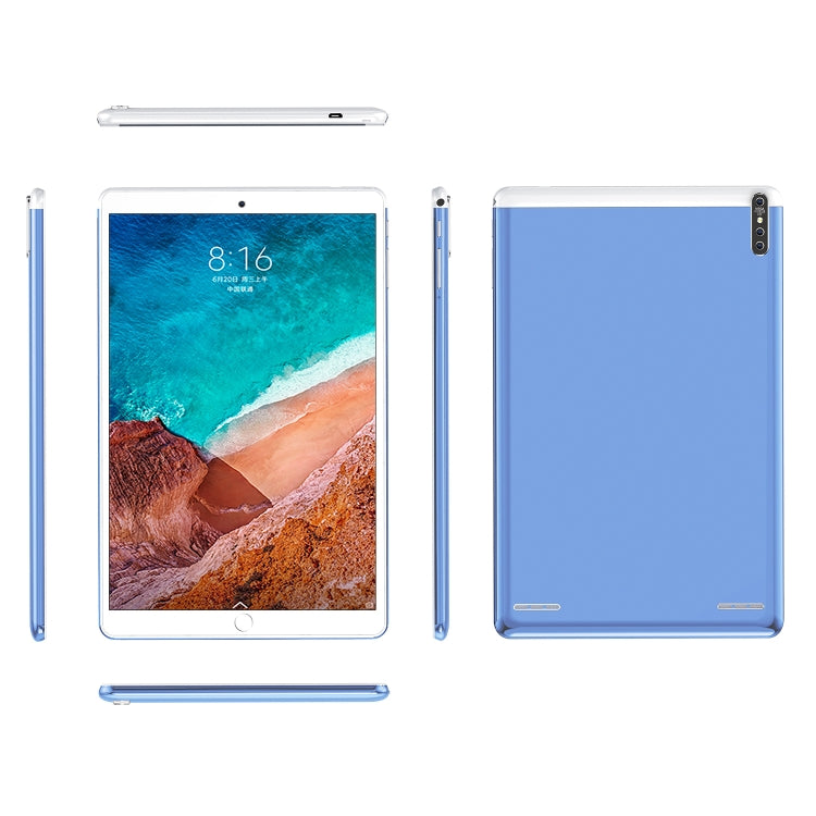 P30 3G Phone Call Tablet PC, 10.1 inch, 2GB+16GB, Android 7.0 MTK6735 Quad-core ARM Cortex A53 1.3GHz, Support WiFi / Bluetooth / GPS, US Plug(Blue) - 10.1 inch by PMC Jewellery | Online Shopping South Africa | PMC Jewellery