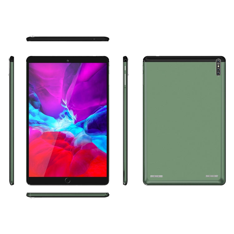 P30 3G Phone Call Tablet PC, 10.1 inch, 2GB+16GB, Android 7.0 MTK6735 Quad-core ARM Cortex A53 1.3GHz, Support WiFi / Bluetooth / GPS, EU Plug(Army Green) - 10.1 inch by PMC Jewellery | Online Shopping South Africa | PMC Jewellery