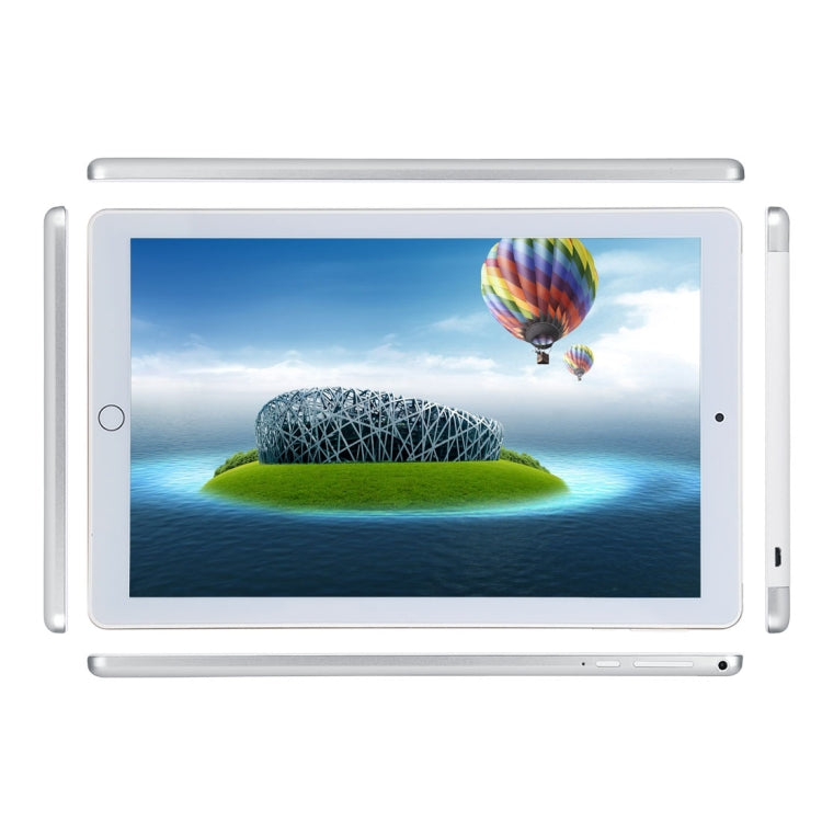 3G Phone Call Tablet PC, 10.1 inch, 2GB+32GB, Android 5.1 MTK6580 Quad Core 1.3GHz, Dual SIM, Support GPS, OTG, WiFi, Bluetooth(Silver) - 10.1 inch by PMC Jewellery | Online Shopping South Africa | PMC Jewellery