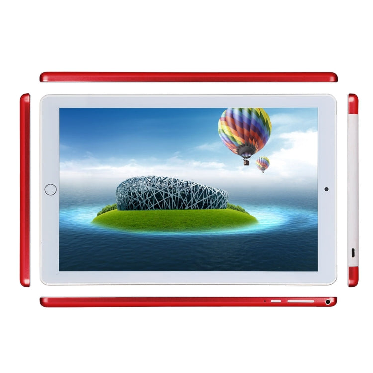 4G Phone Call Tablet PC, 10.1 inch, 2GB+32GB, Android 7.0 MTK6753 Octa Core 1.3GHz, Dual SIM, Support GPS(Red) - 10.1 inch by PMC Jewellery | Online Shopping South Africa | PMC Jewellery