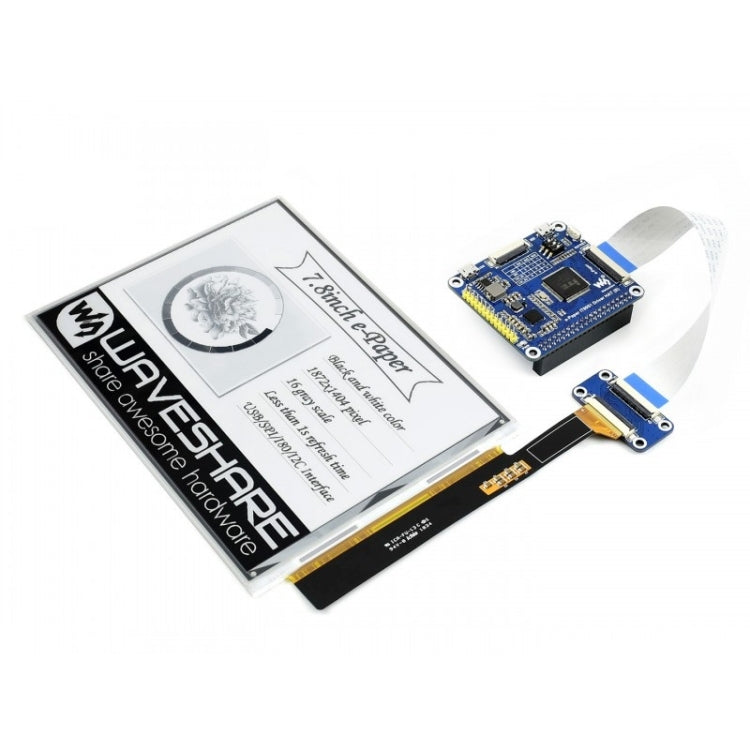 Waveshare 7.8 inch 1872x 1404 E-Ink Display HAT for Raspberry Pi - Modules Expansions Accessories by Waveshare | Online Shopping South Africa | PMC Jewellery | Buy Now Pay Later Mobicred