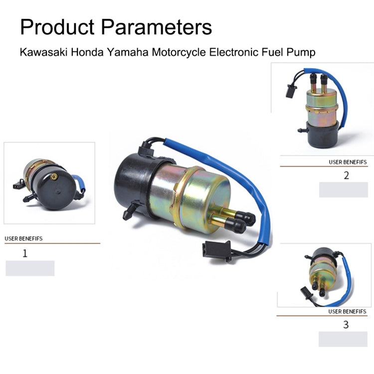 For Kawasaki & Yamaha & Honda Electronic Fuel Pump Motorcycle EFI Fuel Pump A0966 - Engines & Engine Parts by PMC TechLife | Online Shopping South Africa | PMC TechLife