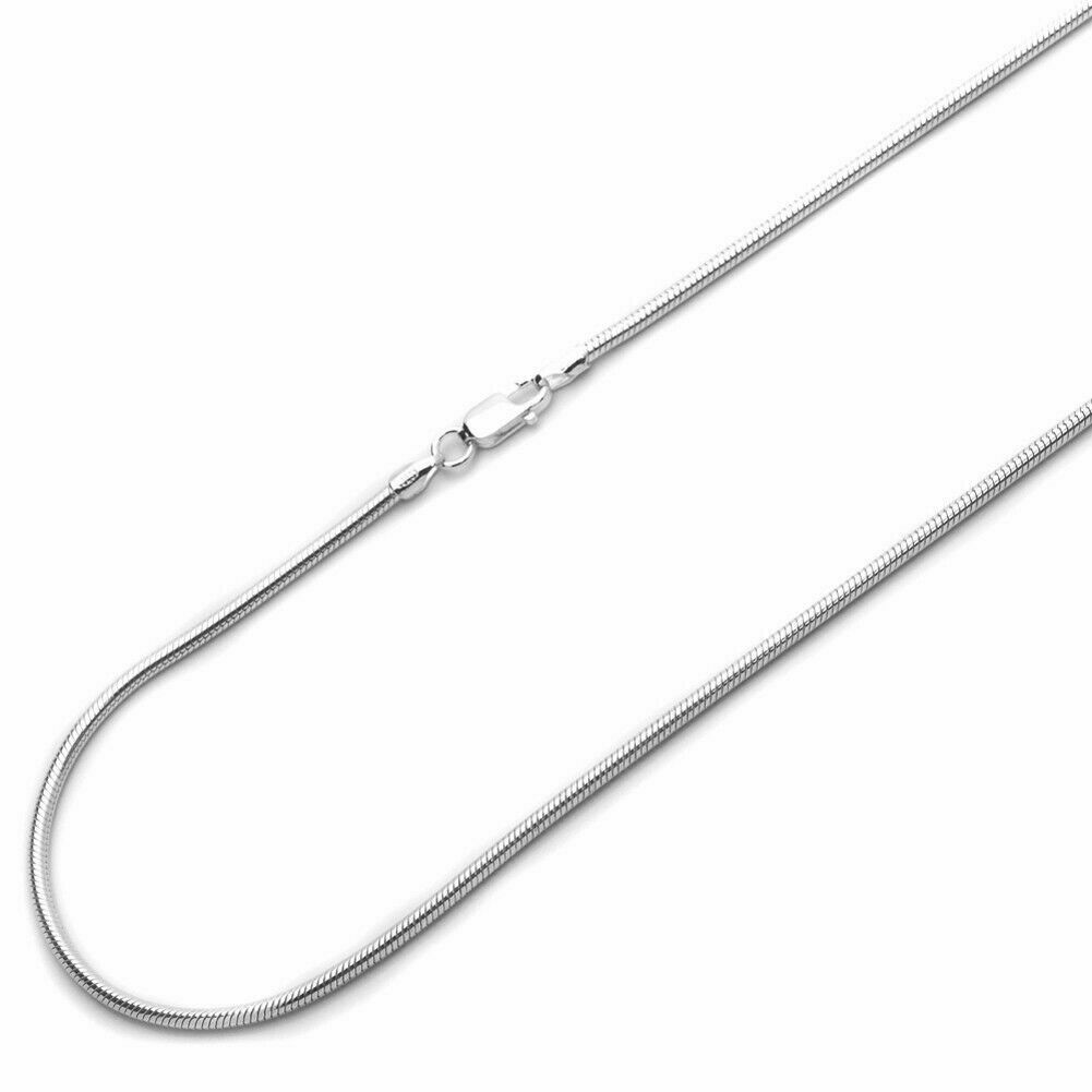 1.5 mm Solid Sterling Silver 925 Italian Round Snake Chain necklace - free shipping - PMC TechLife - Order now!